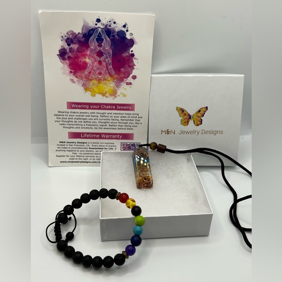 🖤 NWT- Chakra Jewelry Necklace & Bracelet 🖤 - Picture 2 of 4